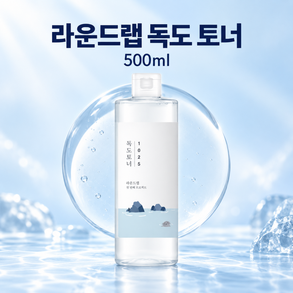 라운드랩 1025 독도 토너 500ml, 매일 사용하는 기초 스킨케어의 시작 제품 이미지
