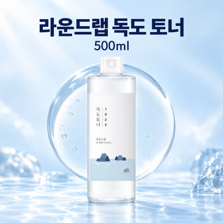 라운드랩 1025 독도 토너 500ml, 매일 사용하는 기초 스킨케어의 시작