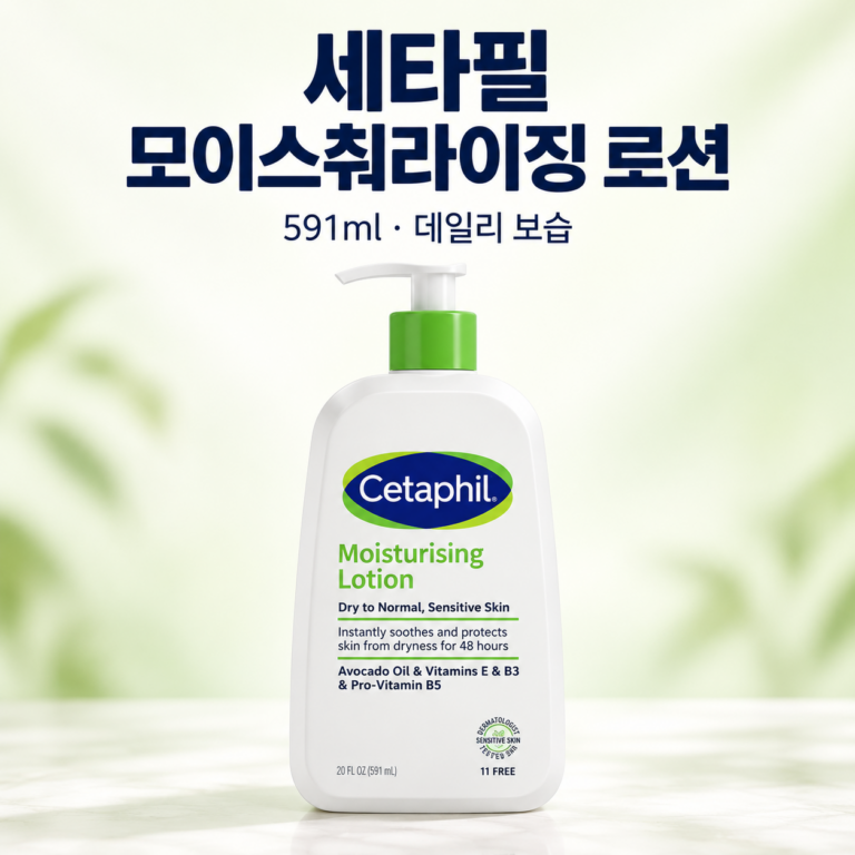 세타필 모이스춰라이징 로션 591ml 민감하고 건조한 피부를 위한 데일리 보습 케어