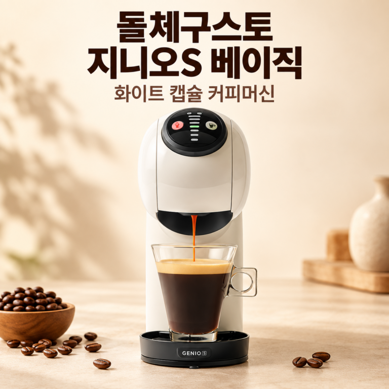 돌체구스토 지니오S 베이직 화이트 캡슐 커피머신, 집에서 즐기는 한 잔의 여유